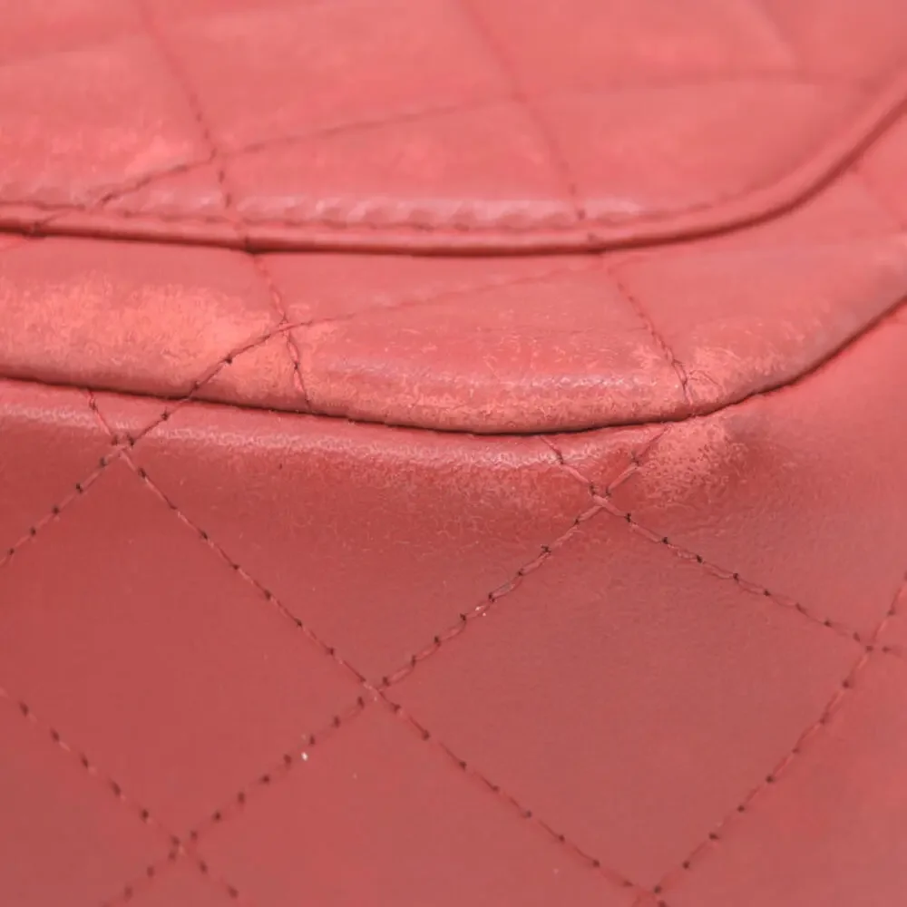 $5200 Chanel Classic Mini Square Flap Bag Red